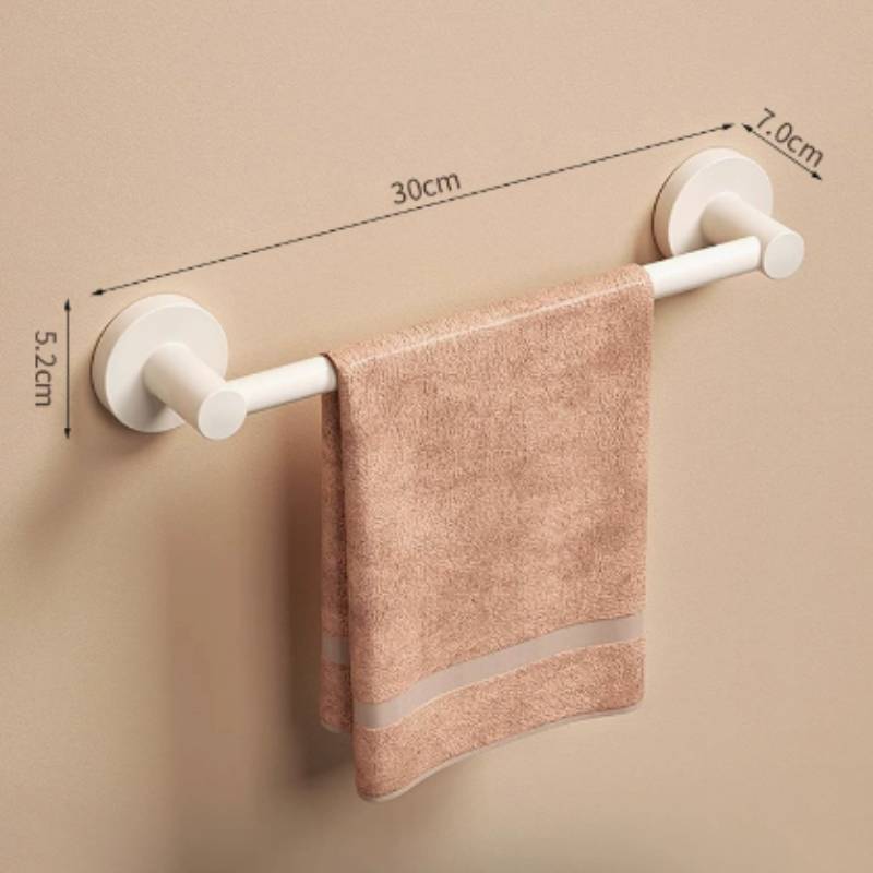 Modern Stainless Steel Double Towel Bar With Load Capacity For Bathroom Storage