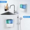 500ML*2 Double-Head 2-In-1 Wall-Mounted Electric Intelligent Infrared Automatic Sense Soap Dispenser For Kitchen Bathroom Toilet