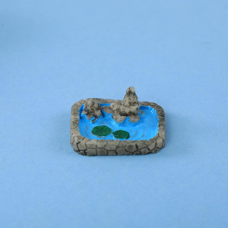 Mini Miniature Resin Decorative Items for Micro-landscape Moss Succulents Lotus Ponds and Landscaping Decorations