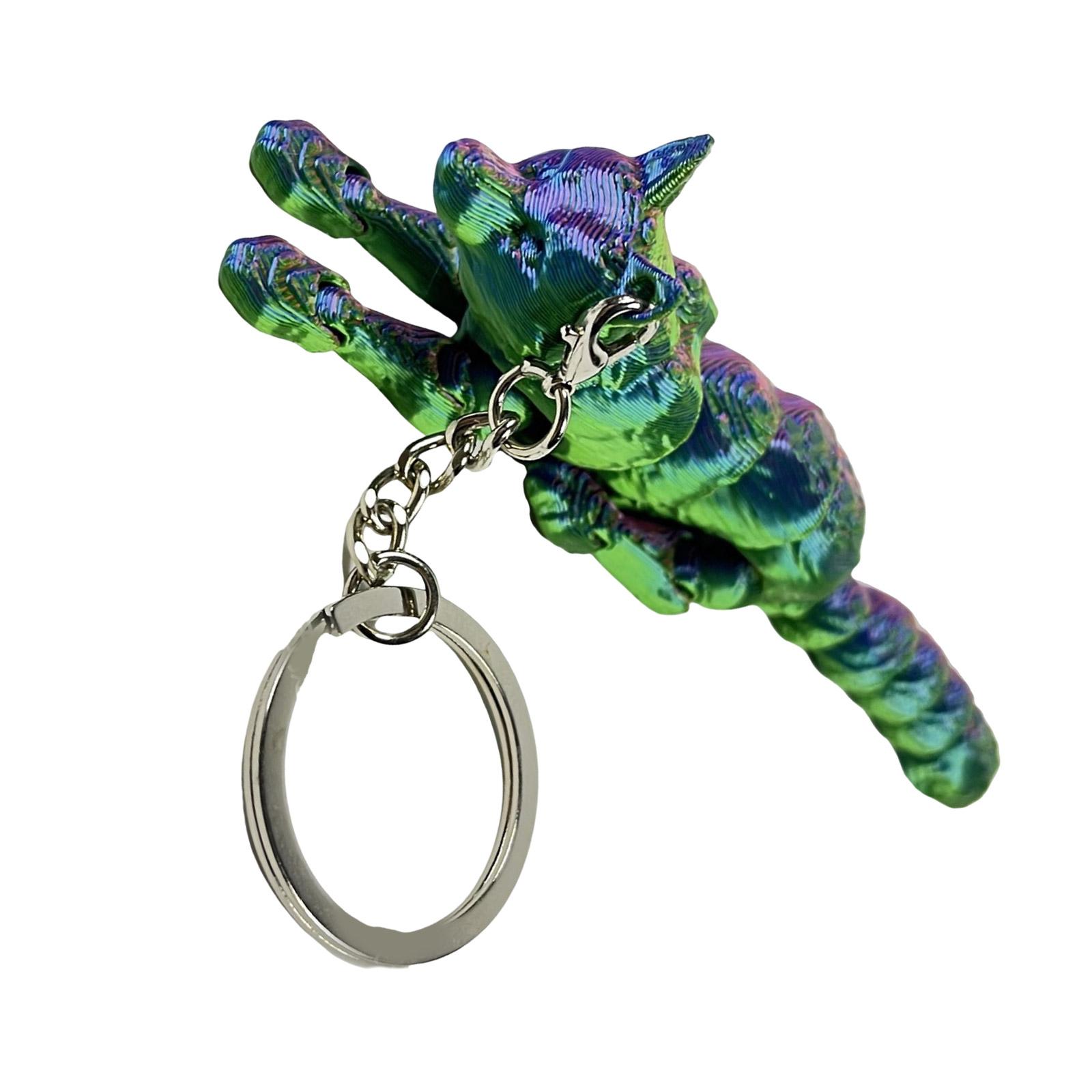 

Брелок в виде волка, напечатанный на 3D-принтере, с реалистичными деталями и множеством шарнирных конструкций. Аксессуар для любителей животных и коллекционеров. 4