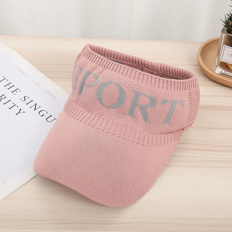 Visor Plus Long 10CM Brim Ponytail Baseball Cap Women Summer Knitted Breathable Golf Beach Hat For Outdoor Sports Empty Top Hat