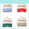 Friends Embroidered Cotton Baseball Cap With Sun Protection For Casual Wear