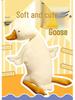 Cute White Goose Feather Plush Duck Hug Pillow Doll - Perfect Birthday Gift for Girls