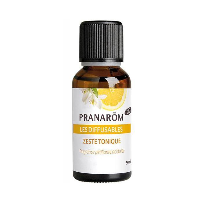 Pranarôm Les Diffusables Mélange d#039;Huiles Essentielles Zeste Tonique Bio 30ml