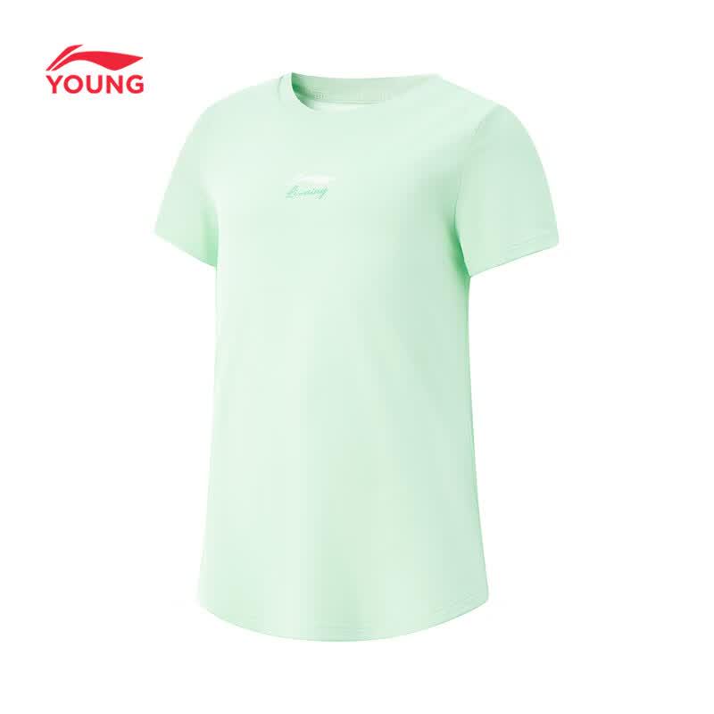 Li-Ning Girls' Quick-Dry Short Sleeve Sports T-Shirt