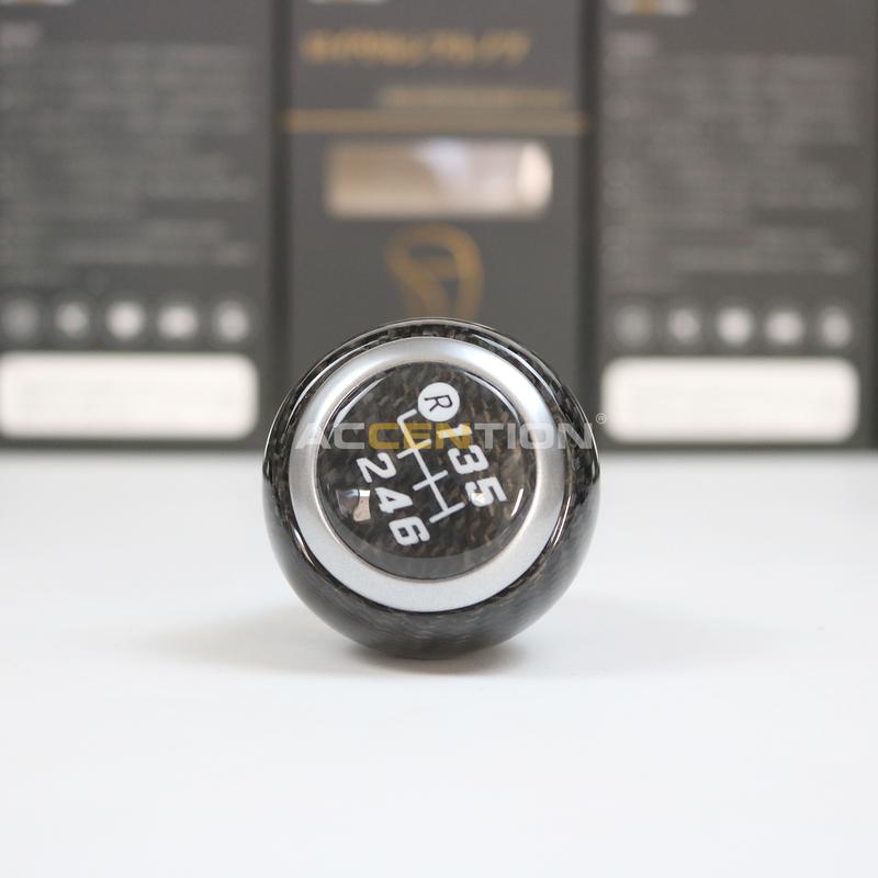 Black 100% Full Carbon Fiber 6S Gear Shift Knob for Subaru BRZ 2012- for Toyota 86 2012- Performance Auto Shift Knob