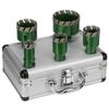 652F M14 Threaded Brazed Hole Cutter Tool For Ceramic Tile Marble Glass With Diamantine Coating And High Speed Cutting 6-50mm
