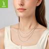 S925 Sterling Silver Basic Necklace Single Chain, Popular Versatile Box Chain