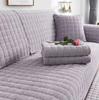 Thickened Plush Sofa Cushion Non-Slip Seat Cushion Autumn And Winter Flannel Warm Sofa Cover Towel  Labeling