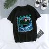 New Demon Slayer Anime Print Trendy Casual Top for Women, Summer Parent-child T-shirt for Women