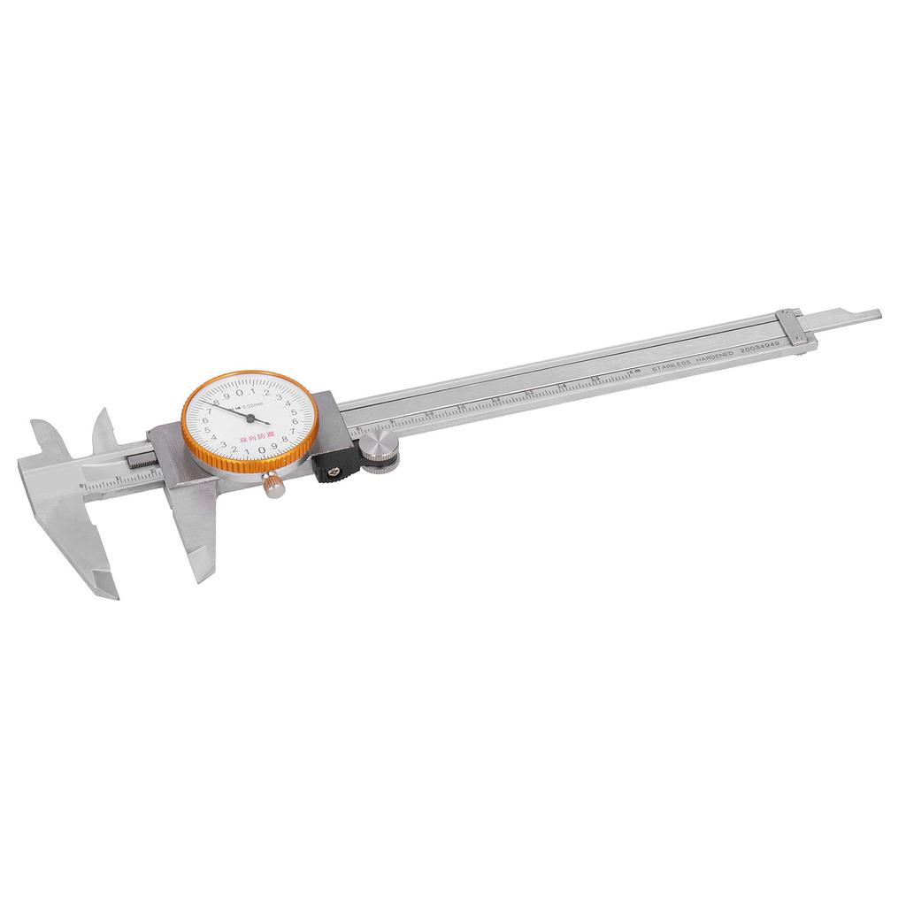 Dial Caliper Vernier 0.02 Double Shock Stainless Steel Manual Measuring Tool 0‑150mm