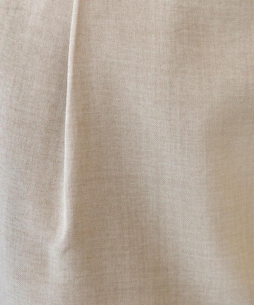 Afternoon Tea Living JA51 Linen-Style Wide Slacks, Size M, Light Beige