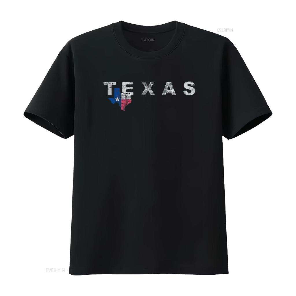 Texan s Texas T Shirt For Tx Black Medium vintage Washed Comfortable Versatile designer clothes Top For Everyday Wear Unisex