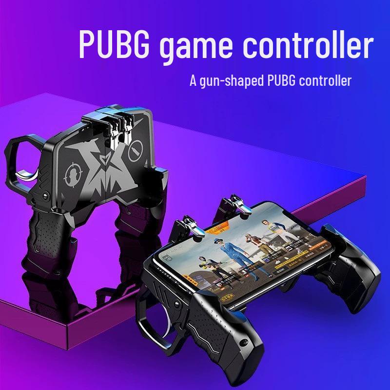 New Hot-Selling Six-Finger Mobile Game Controller with Fan Cooling & Gun Pressure Feature