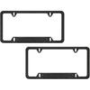 2PCS Carbon Fiber Car License Plate Frame, 6 * 12 Inches Aluminum Alloy Automotive License Tag Holder, Vehicle Front Rear Plate Cover Holder Bracket