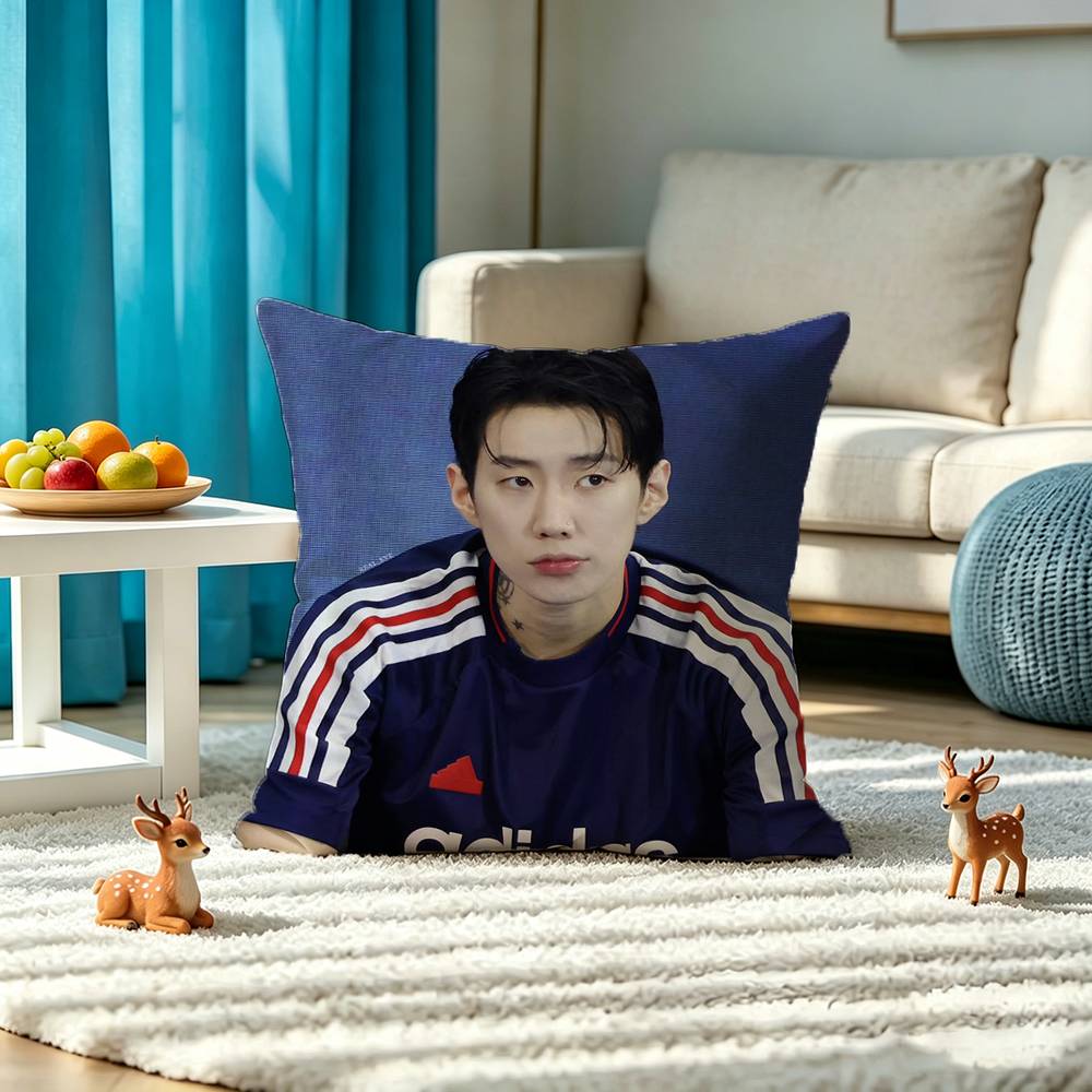 J-Jay P-Park Square Double-Sided printed Pillow Case Bedroom Bedside Pillow Sofa Cushion Cover