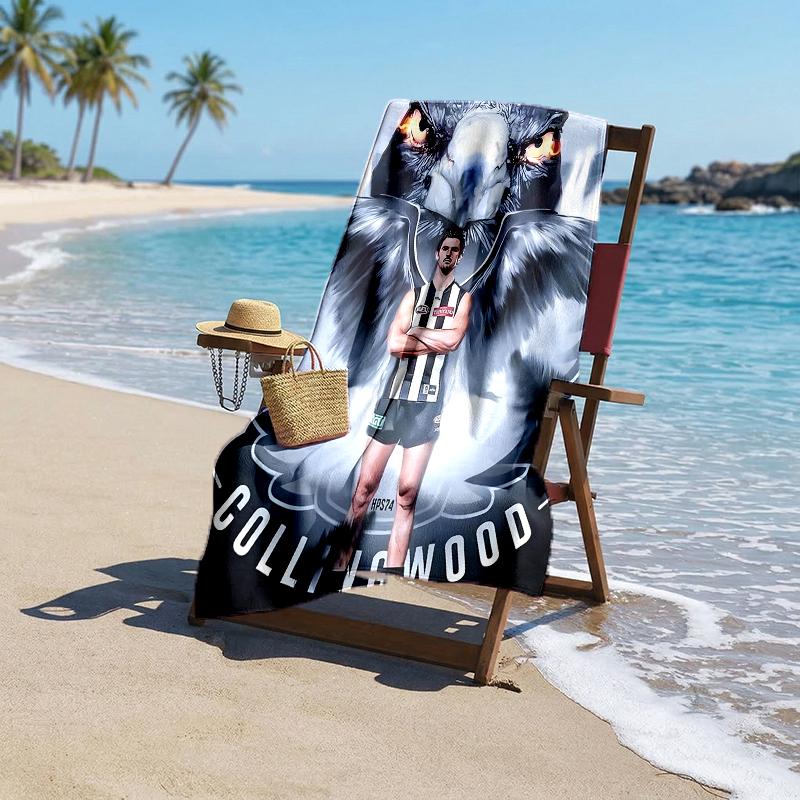 Collingwood madingas paplūdimio rankšluostis: Idealiai tinka vasaros nuotykiams Minkštas, sugeriantis ir greitai džiūstantis, tinkamas plaukioti ir maudytis