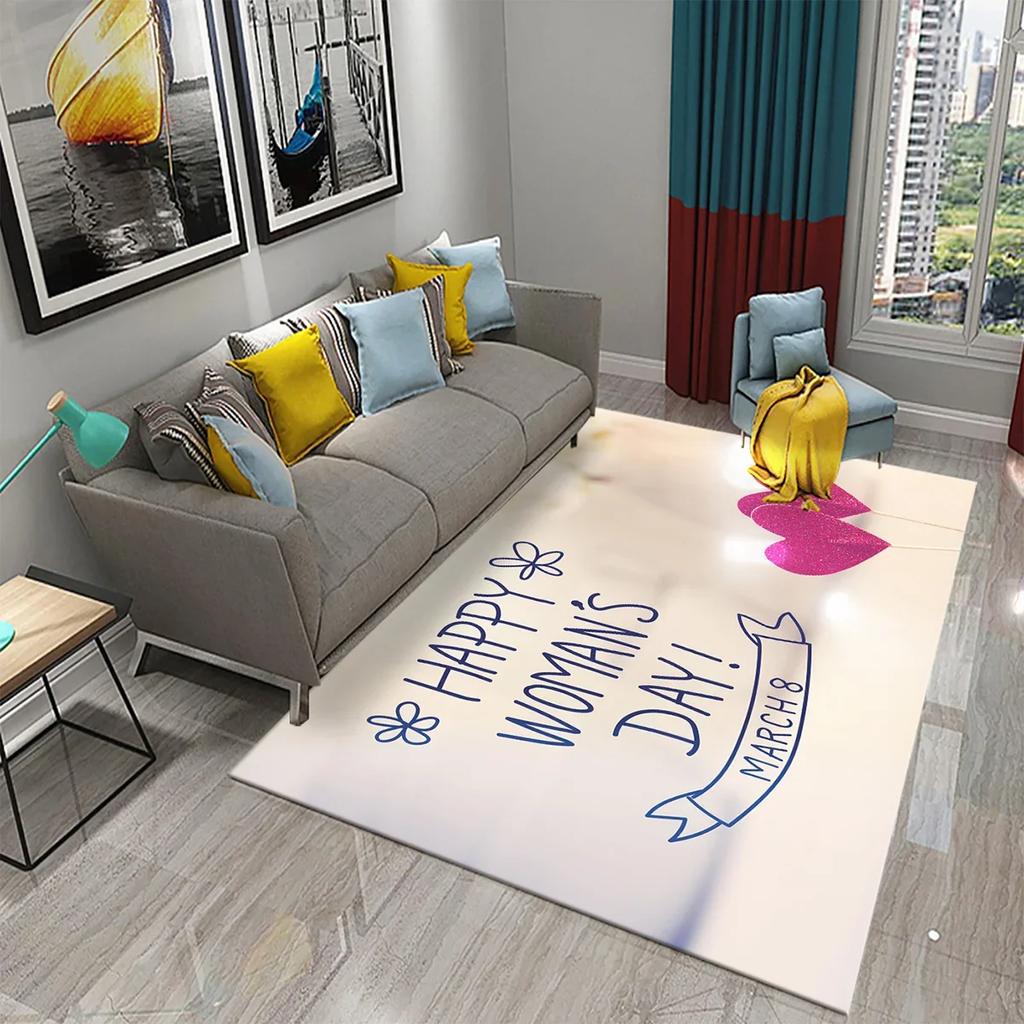 Mother's Day Carpet for Kitchen Bathroom Entrance Non-slip Carpet Living Room Bedroom Decor Rug Mother's Day Gift Festival Gifts