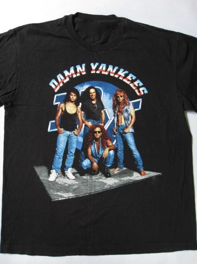 

Members Of Damn Yankees Band Concert T-Shirt Full Size GE552 5XL різнокольоровий