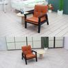 1/12 Dollhouse Miniature Furniture Sofa Chair Tea Table Model Toy Dolls House Home Living Room Furniture Decoration Accessories