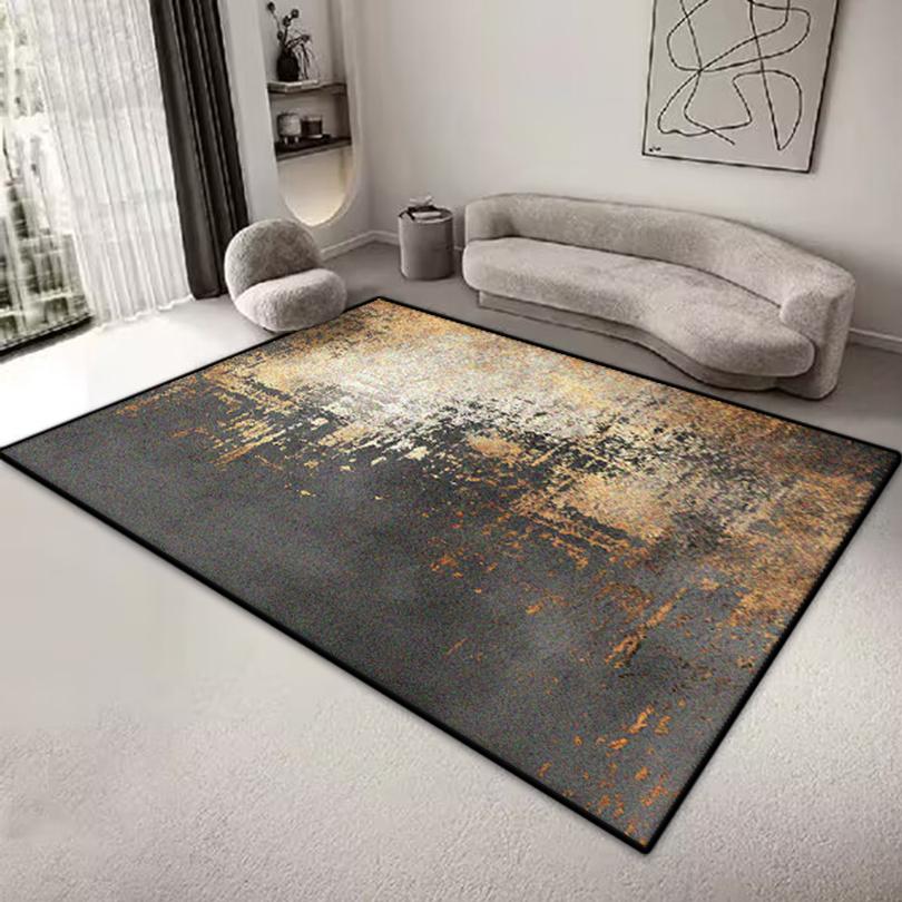 

Simple Style Non-slip Decoration Home Carpet for Live Room Soft Sofa Table Mat Easy Cleaning Room Decor Abstract Bedroom Rug 60*90cm