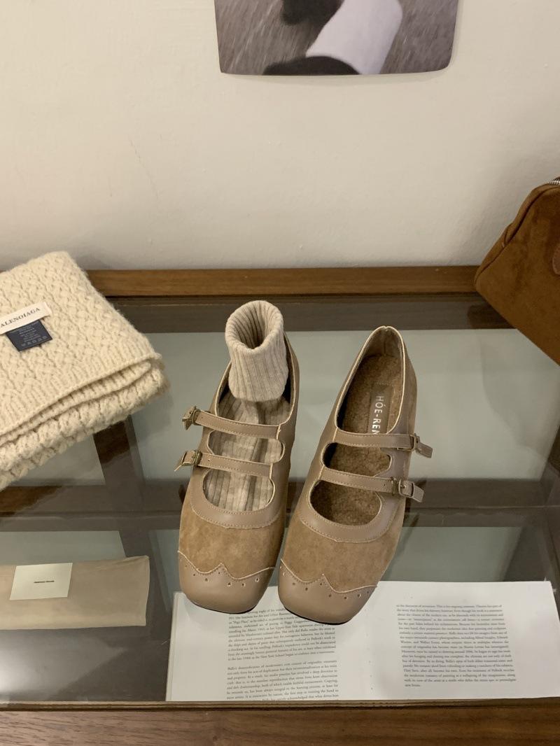 

Кожаная женская обувь с отделкой, двойной ремешок, одинарные туфли, женские осенне-зимние новинки, теплые бархатные туфли Мэри Джейн, детская обувь, маленькие кожаные туфли 39