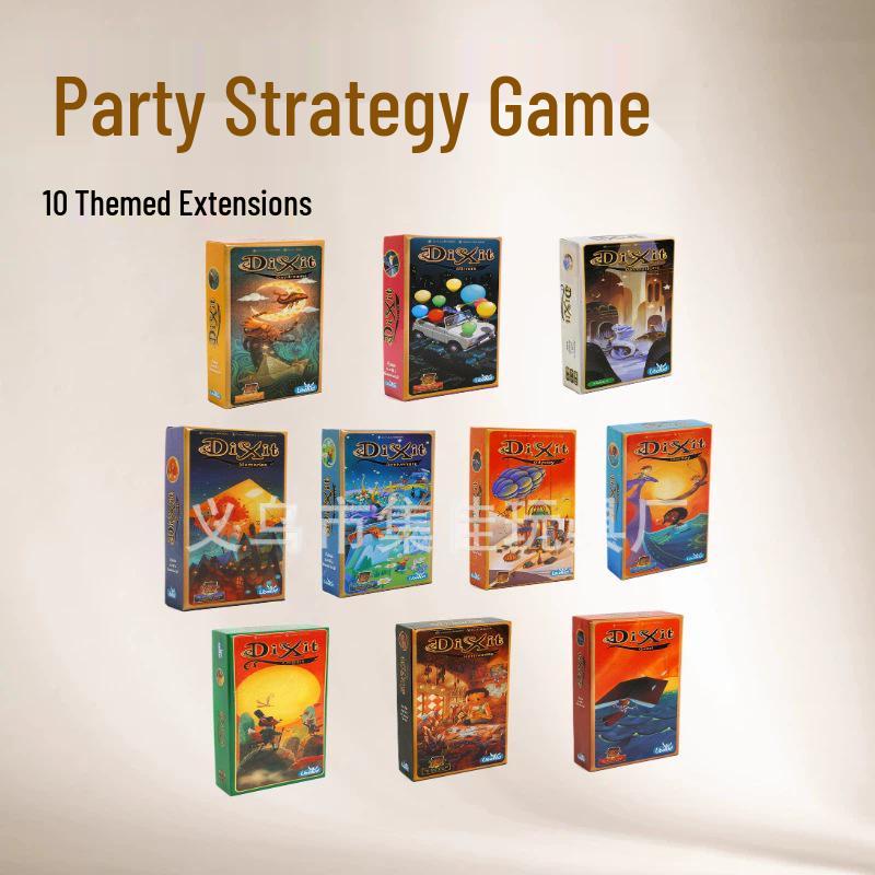 Dixit Odyssey: Gioco di Società Strategico in Inglese con Frammenti di Parole e Tappetino di Gioco
