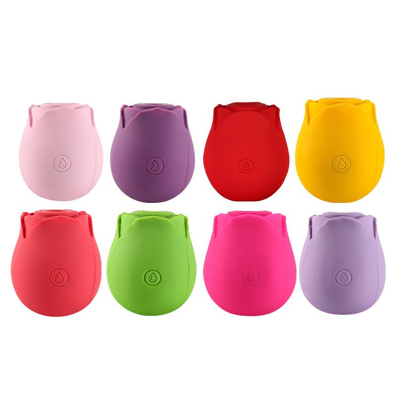 Rose Vibrator Nipple Suction Self-pleasure Toy Women's Teasing Foreplay Adult Sex Toys