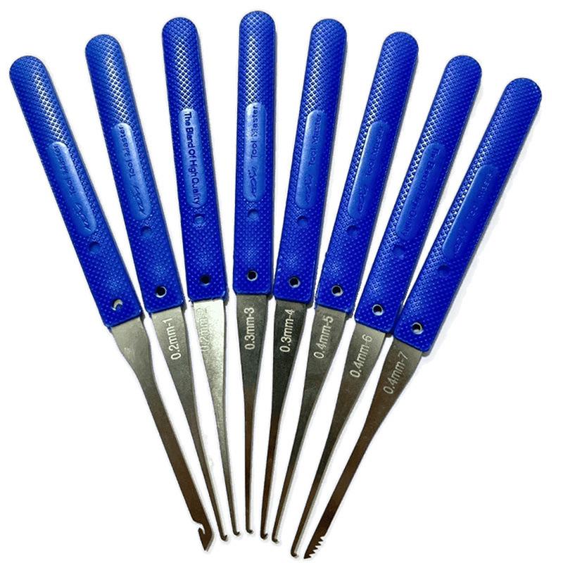 12Pcs Lock Pick Set Locksmith Supplies Broken Key Auto Extractor Remove Hooks Stainless Steel Diy Hand Tools Hardware