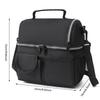 New Double Layer Tote Lunch Bags Large Oxford Cloth Cooler Picnic Bags With Shoulder Strap School Office Insulation Bags