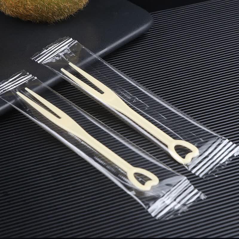 

Individually Packaged Disposable Plastic Fruit Forks