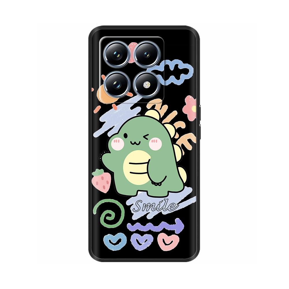 For Xiaomi Mi 14T Pro Case Soft Liquid Silicone Protection Back Cover for Xiaomi 14T Pro Mi14T 5G Cases Painted Cartoon Fundas