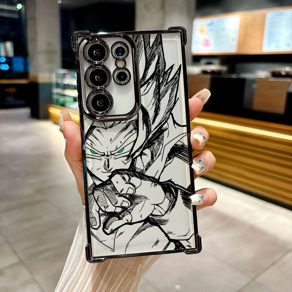 Cover Anime Dragon Ball per Galaxy S26 Ultra Custodia Telefono GOKU VEGETA per Samsung S26 S25 S24 S23 S21 Ultra S20 FE S25 Plus Cover