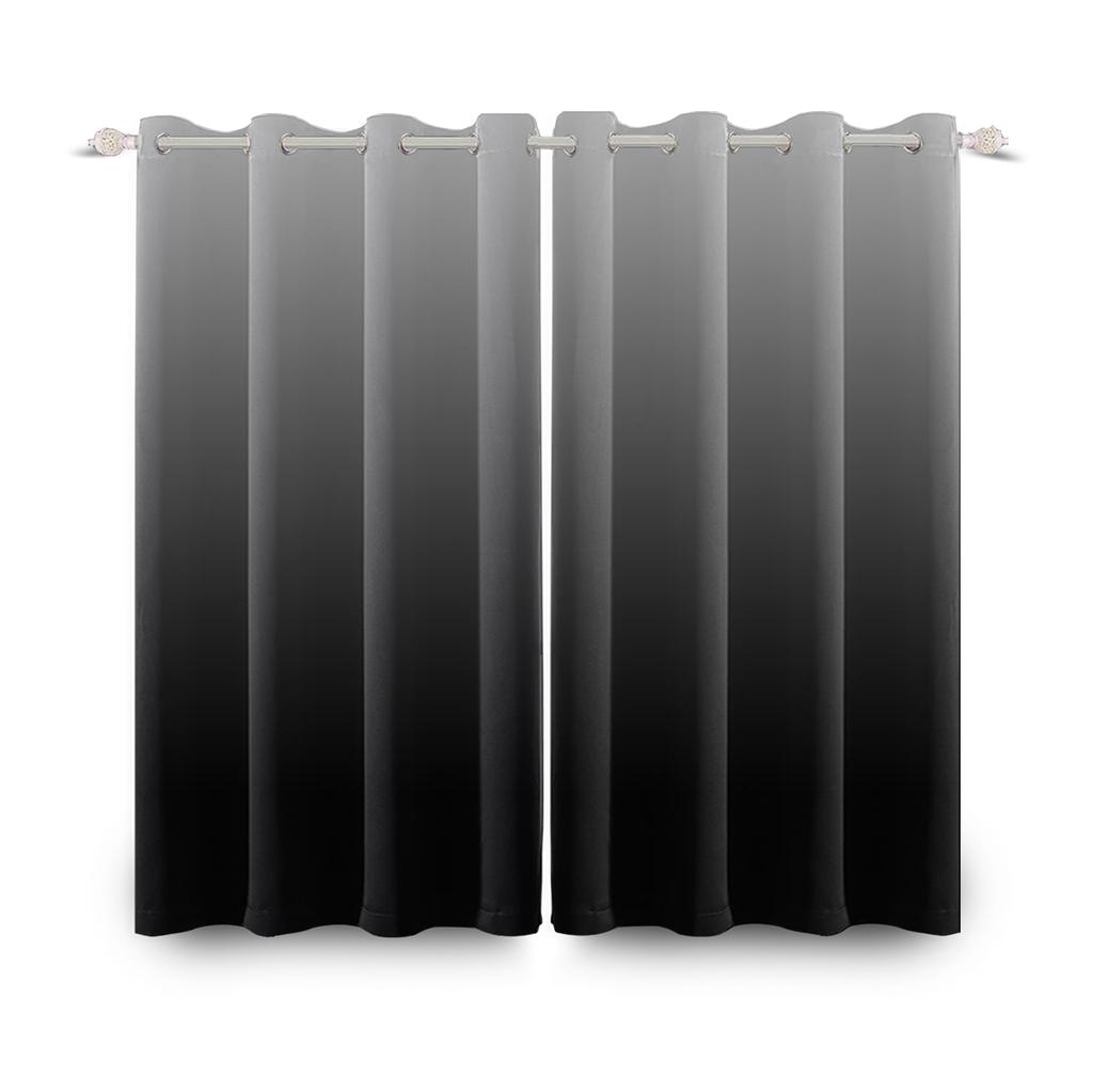 Modern Solid Color Gradient Curtains Minimalist Style Interior Living Room Sizes Curtain Darkening For Area Made Of Polyester
