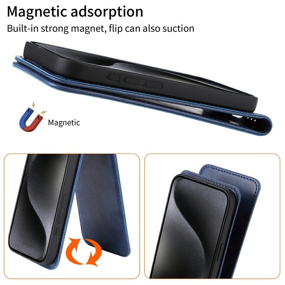 Phone Case For Xiaomi Redmi 13 4G/Note 13R 5G/Poco M6 4G Magnetic Vertical Flip Leather Cover with Card Slot