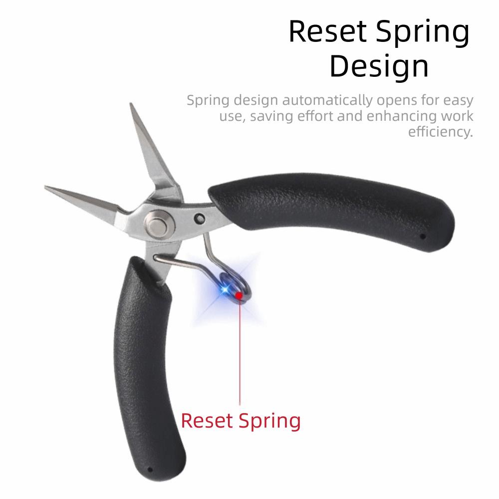 Stainless Steel Jewelry Pliers Sharp Diagonal Pliers Tools Long Nose Pliers  Jewelry Findings