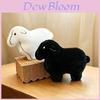 Black And White Sheep Plush Toy With Polyester Fill Kids Bed Pillow For Boys