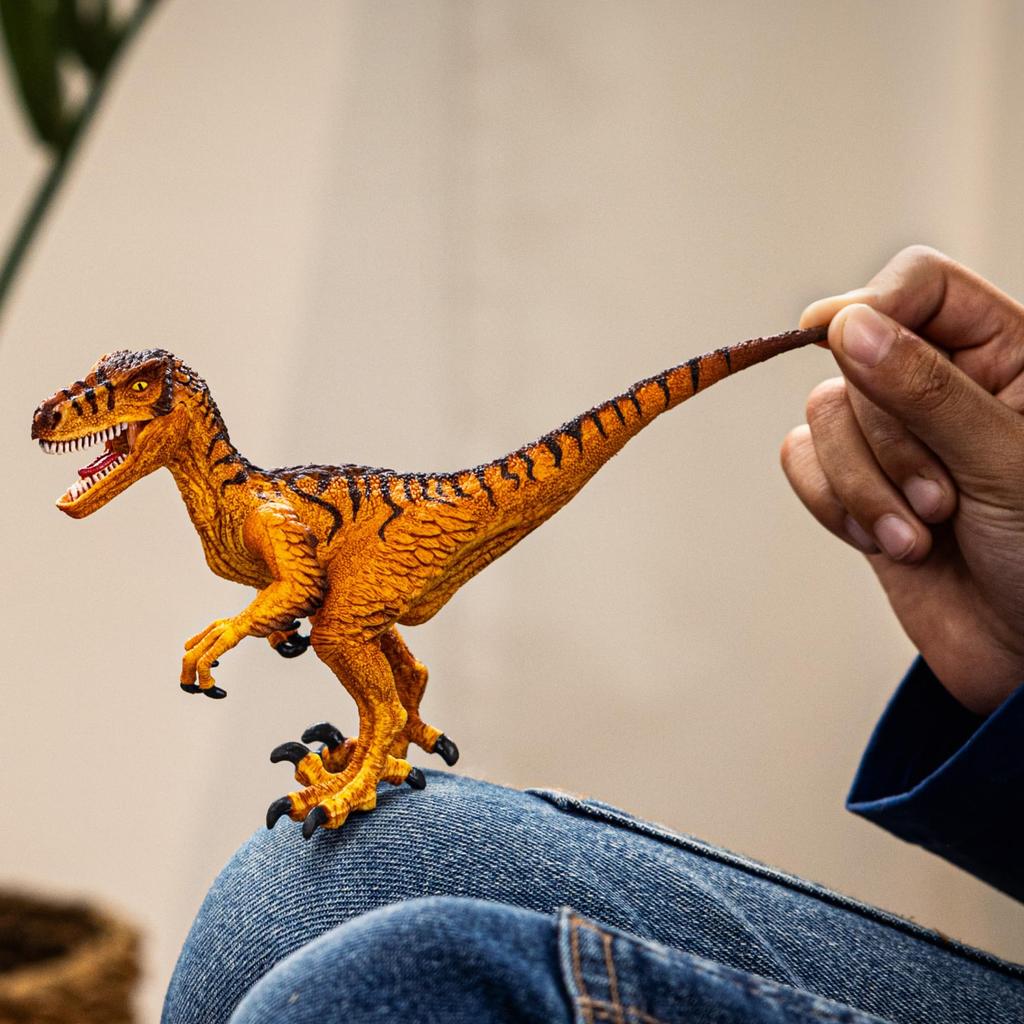 Schleich Dinosaur Velociraptor 15045 (Brown)