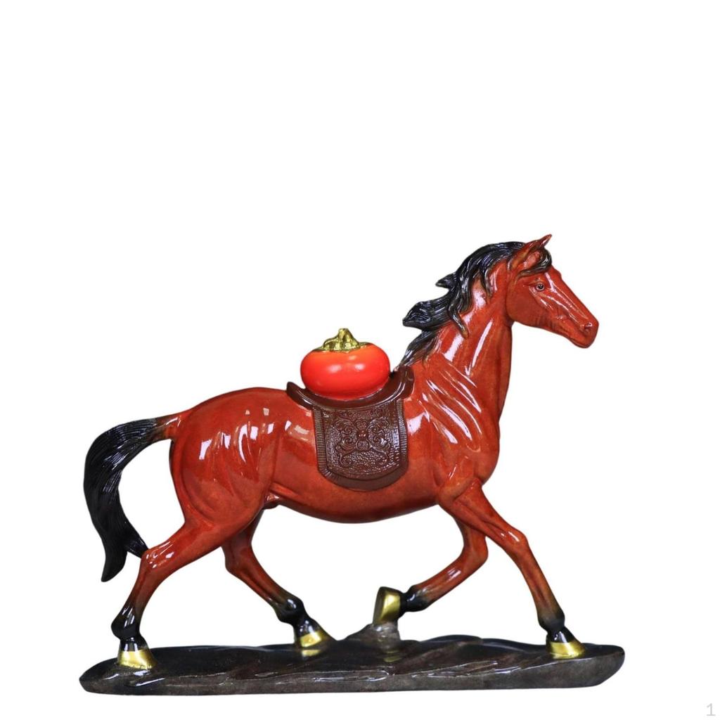 Horse Figurine Tabletop Statue Sculptural Sculpture for Collectors, Living Room Shelf,