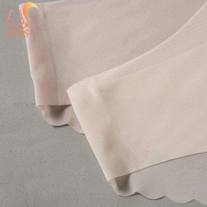 Summer Ice Silk Sexy Pure Colour Wavy Edge T-Shape Lingerie Briefs Women's Low Waist Light Transparent Underwear Panties