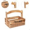 Elegant Wooden Fruit Bowl with Handle for Kitchen Decor