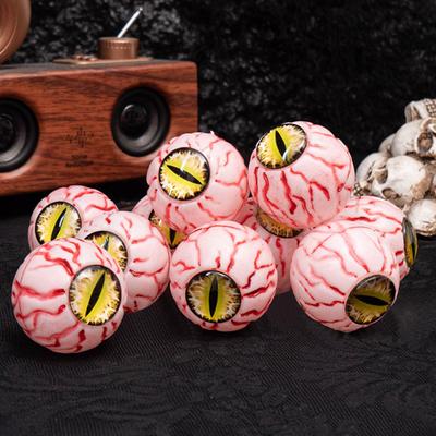 10 Pcs Halloween Fake Eyeballs Realistic Scary Plastic Bloodshot Eyeball In A Net Bag for Haunted House Halloween Party Decoration