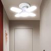 Bright LED Lighting For Garage Barn Ceiling Lights With 4 Adjustable Panels Home Ceiling Lamp With Folding Light Panels For