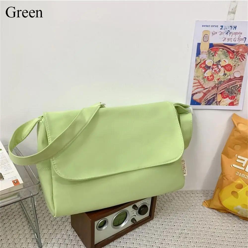 Canvas Shoulder Bags Women Simple Large Capacity Students Couples Shoulder Crossbody Commuter Casual Versatile Class Tote Bag