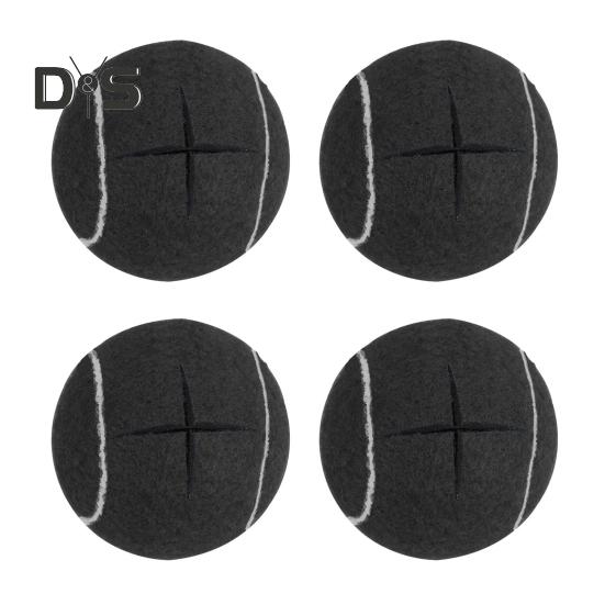 4 Pcs Pre-Cut Walker Tennis Balls for Furniture Legs Floor Protection Universal Walker Leg Felt Pad Glide Coverings for Seniors