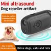 Portable Ultrasonic Dog Barking Control Trainer Long Distance USB Rechargeable with LED Light Outdoor Anti Bark Deterrent Device