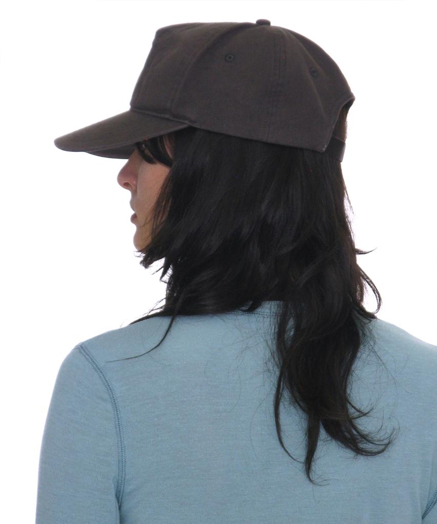 PARTIMENTO WOMEN Washed Pw Embroidered Grandad Cap_Charcoal