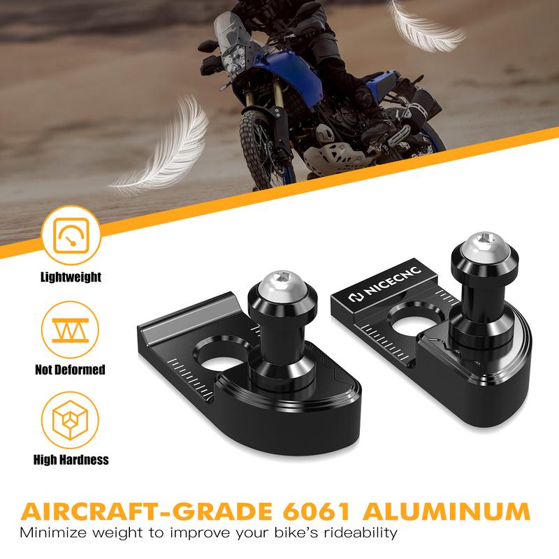 For Yamaha Tenere 700 T700 XTZ700 2019-2024 Chain Adjuster Tensioner Swingarm Spools Slider T700 Rally Edition XSR900 Tracer 900