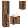 Bathroom Furniture Set 3 Pcs Reclaimed Wood 33 X 34.5 X 160 Cm