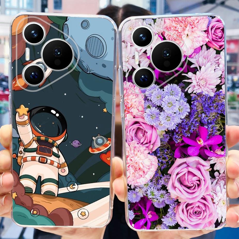 For Huawei Pura 70 Pro Plus Case Stylish Painted Cover Clear Silicone Phone Cases For Huawei Pura 70 Pro Pura70 Pro+ Soft Fundas
